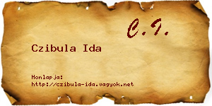 Czibula Ida névjegykártya